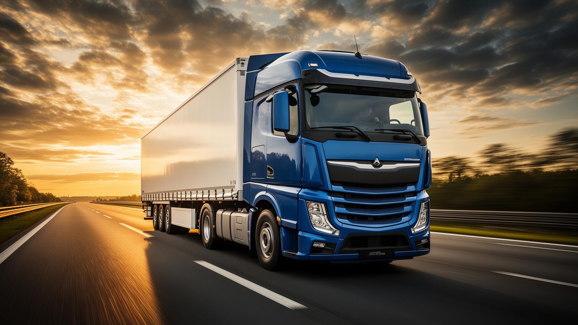 Camion TIR pe autostrada germană